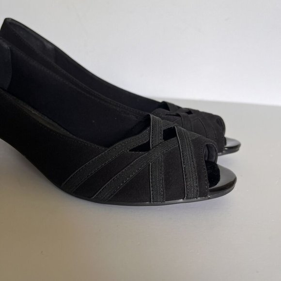 Airflex Black "Gayle" Dress Heels Women's Pumps Size 11 - Picture 4 of 7